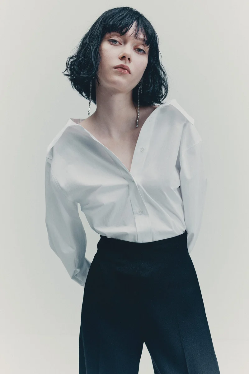 H&M Fitted cotton shirt